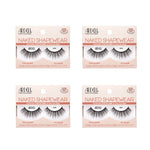 Four packages of Ardell Naked Shapewear false eyelashes on a white background