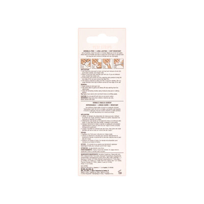 Back side of Ardell Nail Addict Nails Strips box.
