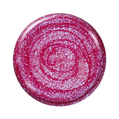 Peony Shimmer nail color dot in bright bubblegum pink with subtle shimmer, ideal for nail polish swatches.